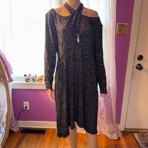 Maeve Charcoal Long Sleeve Dress